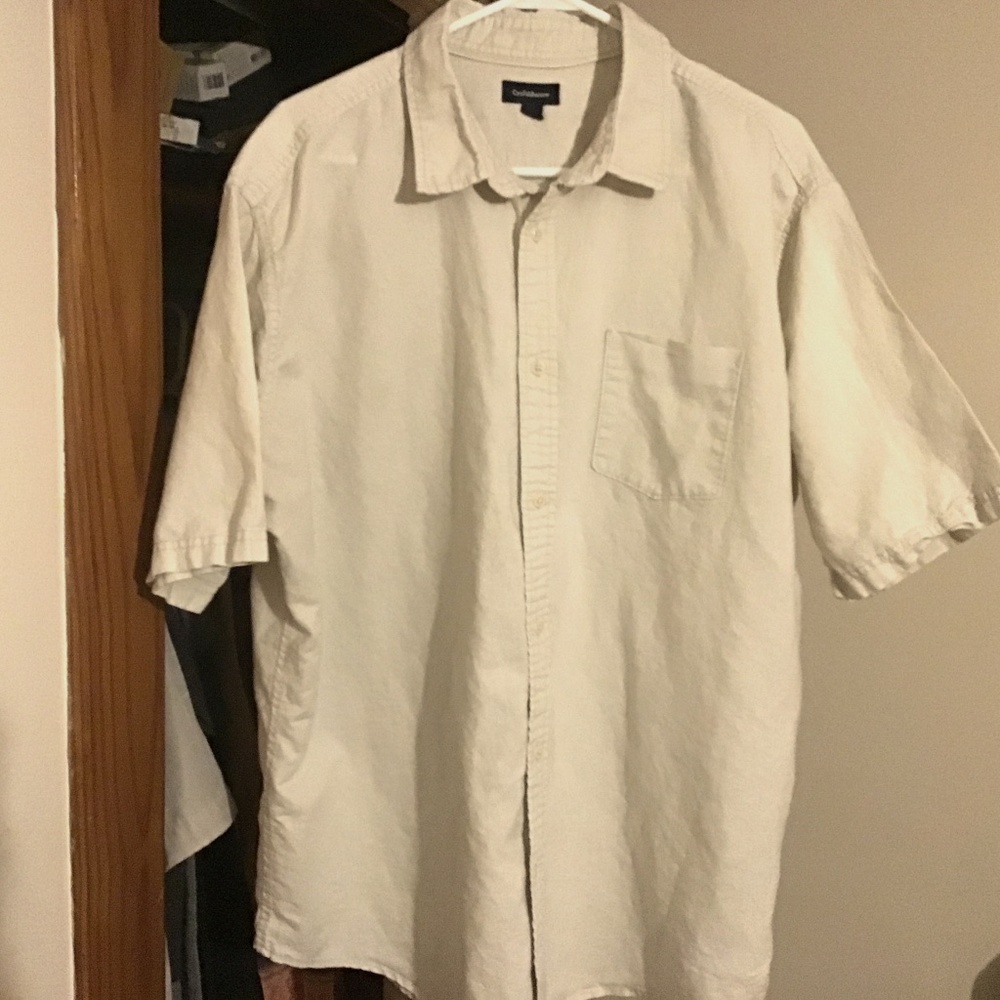 Croft and Barrow short sleeve button down shirt size XXL